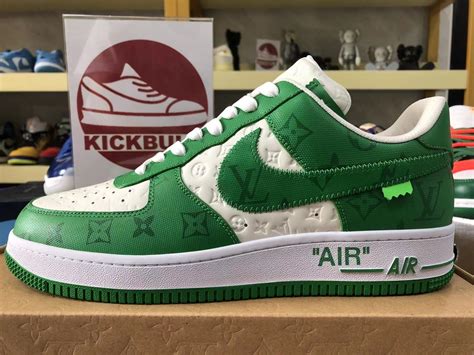 air force 1 louis vuitton green|white lv air force 1.